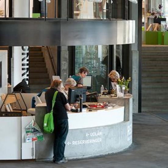 Receptionen på Kulturværftet. Foto: Nikolai Perjes